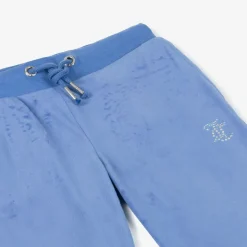 Juicy Couture Girls Blue Velour Flared Joggers Best