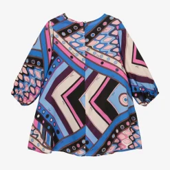 PUCCI Girls Blue Viscose Vivara Dress Hot