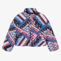 PUCCI Girls Blue Vivara Puffer Jacket Outlet