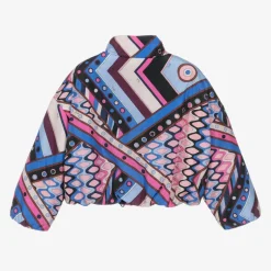 PUCCI Girls Blue Vivara Puffer Jacket Outlet