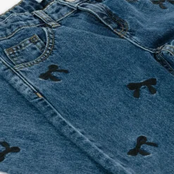 NAME IT Girls Blue Wide Leg Bow Jeans New