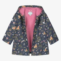 Powell Craft Girls Blue Woodland Print Raincoat Online