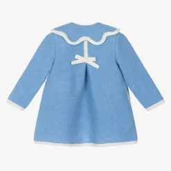 Foque Girls Blue Wool Coat Online