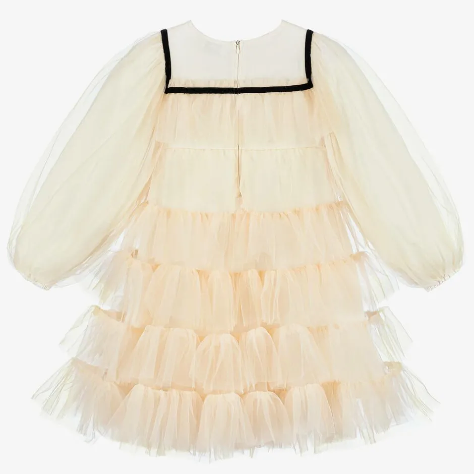 RaspberryPlum Girls Blush Ivory Tulle Dress New