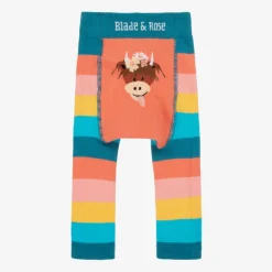 Blade amp; Rose Girls Bonnie Highland Cow Striped Leggings Sale