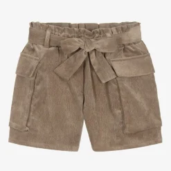 Elsy Girls Brown Corduroy Shorts