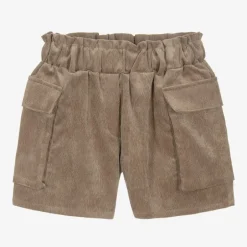 Elsy Girls Brown Corduroy Shorts