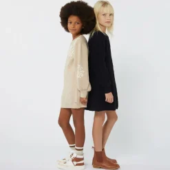 Chloé Girls Brown Leather Chelsea Boots Outlet