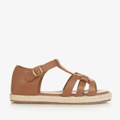 Age of Innocence Girls Brown Leather Sandals Best