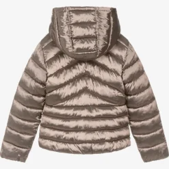 Mayoral Girls Brown Metallic Puffer Jacket Sale