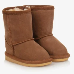 Chipmunks Girls Brown Suede Leather Boots Discount