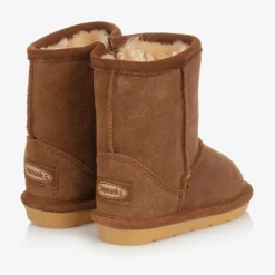 Chipmunks Girls Brown Suede Leather Boots Discount