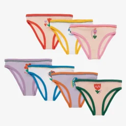 Stella McCartney Kids Girls Colourful Cotton Knickers (7 Pack) Online