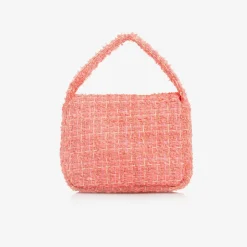 Patachou Girls Coral Pink Tweed Handbag (17cm) Sale