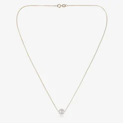 Raw Pearls Girls 9ct Gold & Pearl Necklace (36cm) Outlet