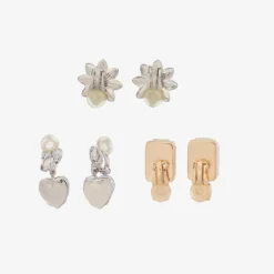 Super Smalls Girls Dinner & A Movie Clip-on Earrings (3 Pack) Hot