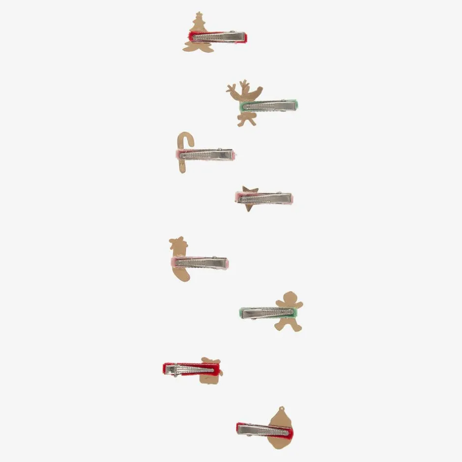 Meri Meri Girls Festive Hair Clips (8 Pack)