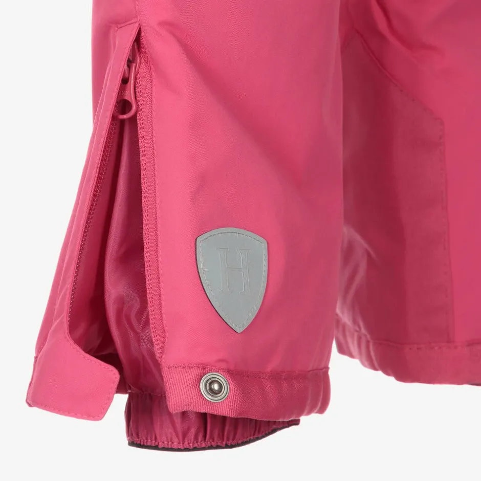 Hatley Girls Fuchsia Pink Ski Salopettes New