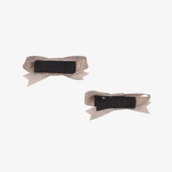 Bowtique London Girls Glittery Beige Hair Clips (2 Pack) Hot