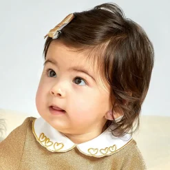 Bowtique London Girls Glittery Gold Hair Clips (2 Pack) New