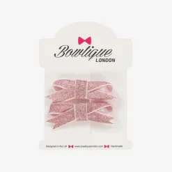 Bowtique London Girls Glittery Pink Hair Clips (2 Pack) Sale