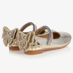 Caramelo Kids Girls Gold Ballerina Shoes Sale
