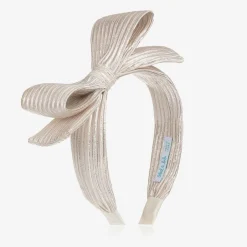 Abel amp; Lula Girls Gold Bow Stripe Hairband Online