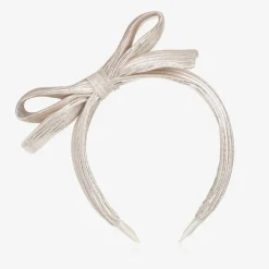 Abel amp; Lula Girls Gold Bow Stripe Hairband Online