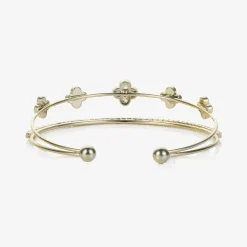 David Charles Girls Gold Clover Bracelet Best