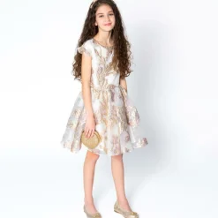 David Charles Girls Gold Diamanté Circle Bag (13cm) Hot