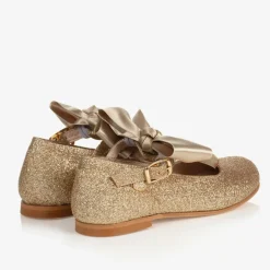 Childrens Classics Girls Gold Glitter T-Bar Shoes Online