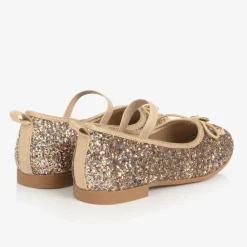 Angels Face Girls Glittery Ballerina Flats Gold Online