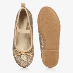Angels Face Girls Glittery Ballerina Flats Gold Online