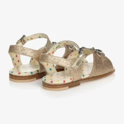 Gucci Girls Gold Horsebit Sandals Online