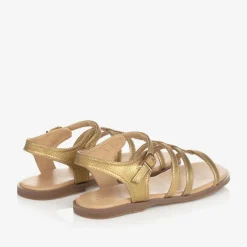Age of Innocence Girls Gold Leather Gladiator Sandals Sale