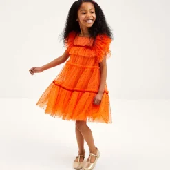 Manuela de Juan Girls Gold Leather Pumps Online