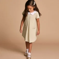 Beatrice amp; George Girls Gold Leather T-Bar Shoes New