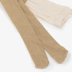 Mayoral Girls Gold Lurex Tights Outlet