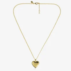 Little Star Girls Gold Plated Personalised Heart Locket (38cm) New