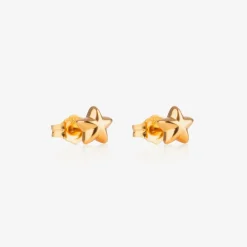 Little Star Girls Gold Plated Star Earrings Outlet