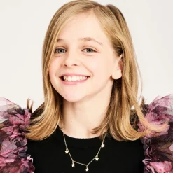 Angels Face Girls Gold Plated Star Necklace (42cm) New