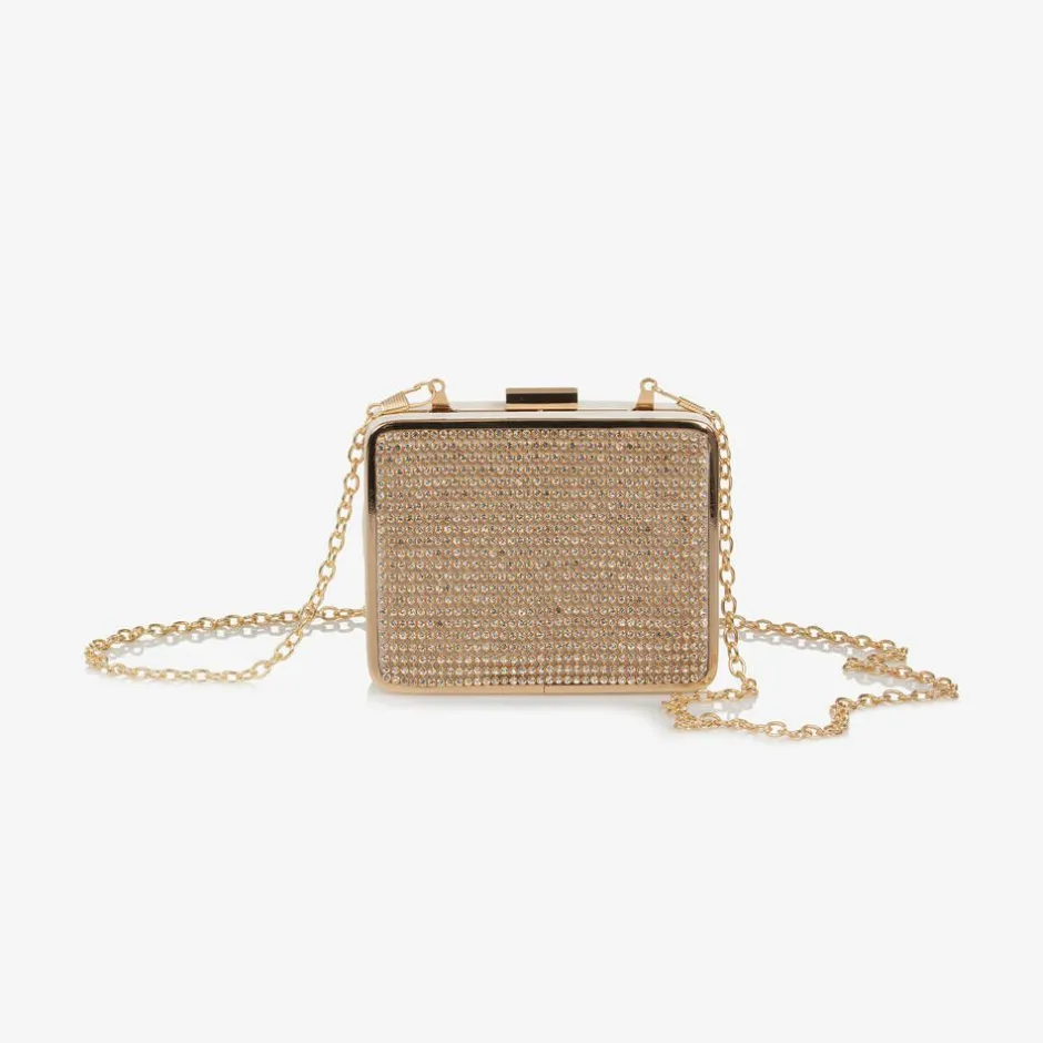 David Charles Girls Gold Rectangular Bag (12cm) Clearance