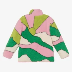 Stella McCartney Kids Girls Green & Pink Fleece Jacket Sale