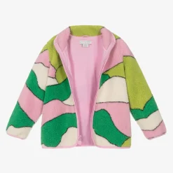 Stella McCartney Kids Girls Green & Pink Fleece Jacket Sale