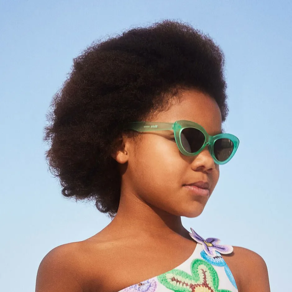 Molo Girls Green Cat-Eye Sunglasses (UVA/UVB) CoolMint Hot