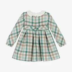 Mayoral Girls Green Check Dress
