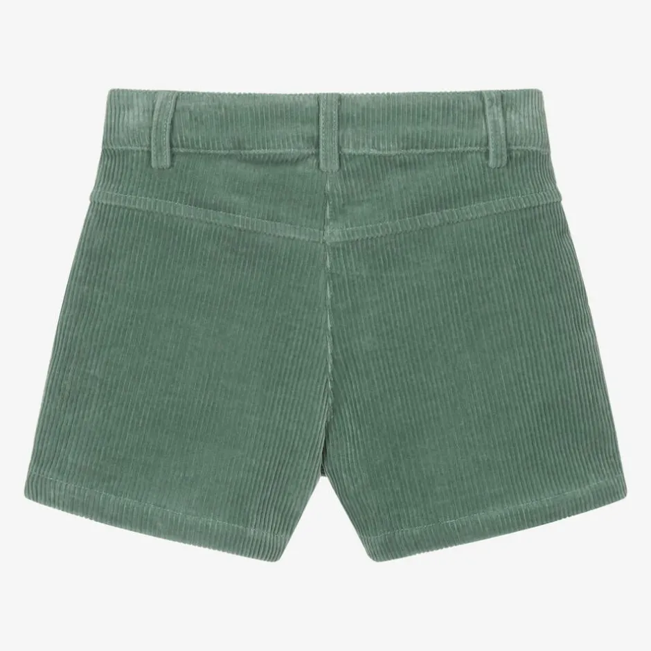 Tartine et Chocolat Girls Green Corduroy Shorts Outlet