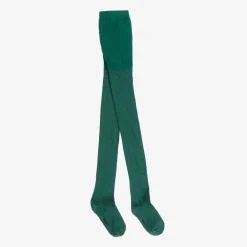 Molo Girls Green Cotton Glitter Tights Aventurine Best