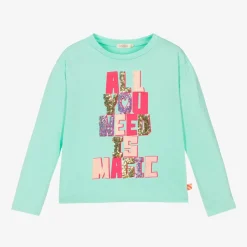 Billieblush Girls Green Cotton Sequin Top Discount
