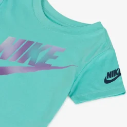 Nike Girls Green Cotton T-Shirt Hot
